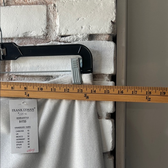 frank Lyman Silver Skirt Set two piece silver metallic - Picture 5 of 10